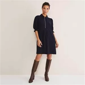 Phase Eight Navy Candice Zip Dress